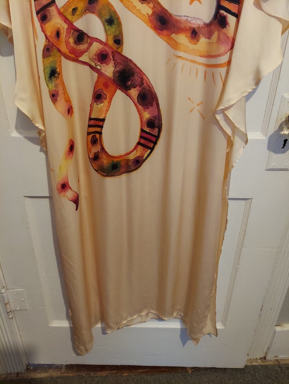 Jen Rossi Galleon Kaftan Dress Womens Medium/Large Daylight Charmer Resort $209 - Picture 4 of 11